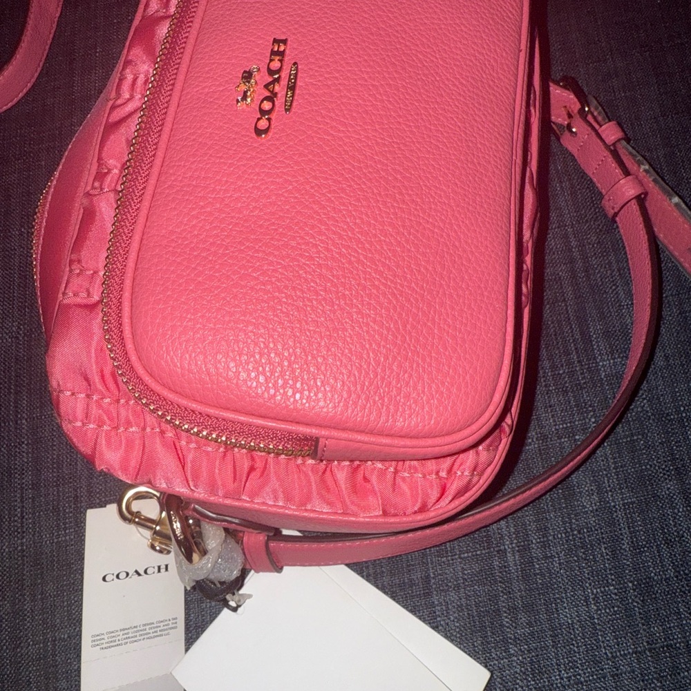 Coach Pink Crossbody Bag (new with tags) - Picture 2 of 4
